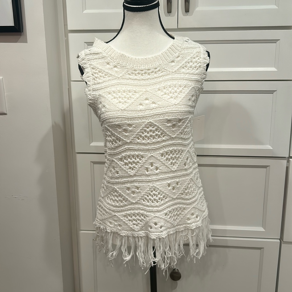 Another Love Brand Fringed Sweater